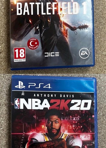 Sony Ps4 Oyun Seti Battlefield 1 Nba 2k20
