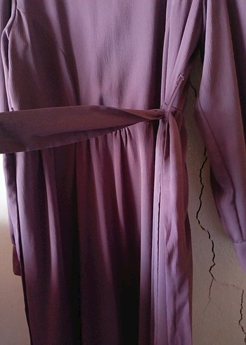 Uzun Mor Salaş Kadın Elbise - Görsel 3