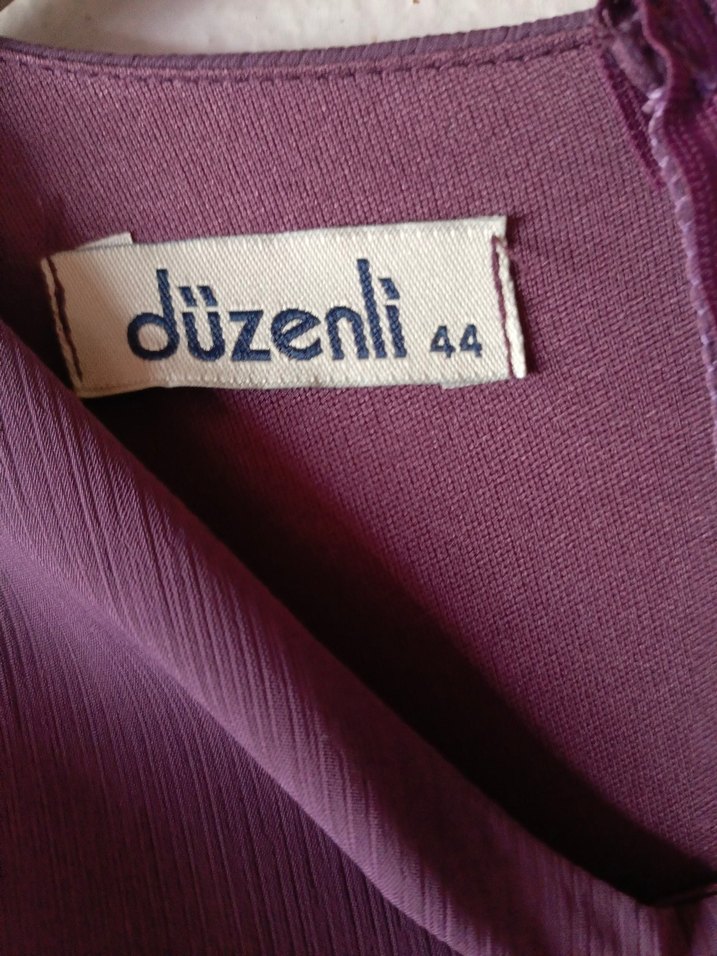 Uzun Mor Salaş Kadın Elbise - Görsel 2