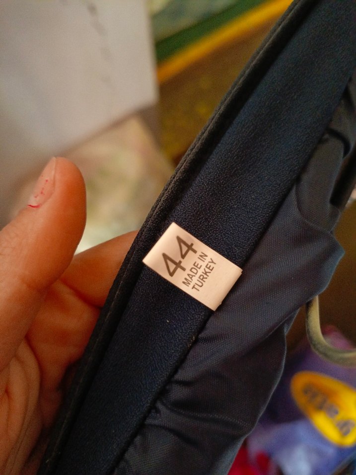 Lacivert Uzun Drapeli Kadın Etek - Görsel 3