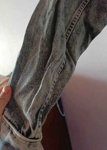 Kapüşonlu Düğmeli Kot Detaylı Sweatshirt - Görsel 5