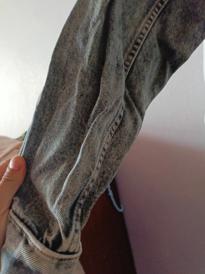 Kapüşonlu Düğmeli Kot Detaylı Sweatshirt - Görsel 5