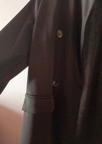 Siyah Uzun Kadın Blazer Ceket - Görsel 3