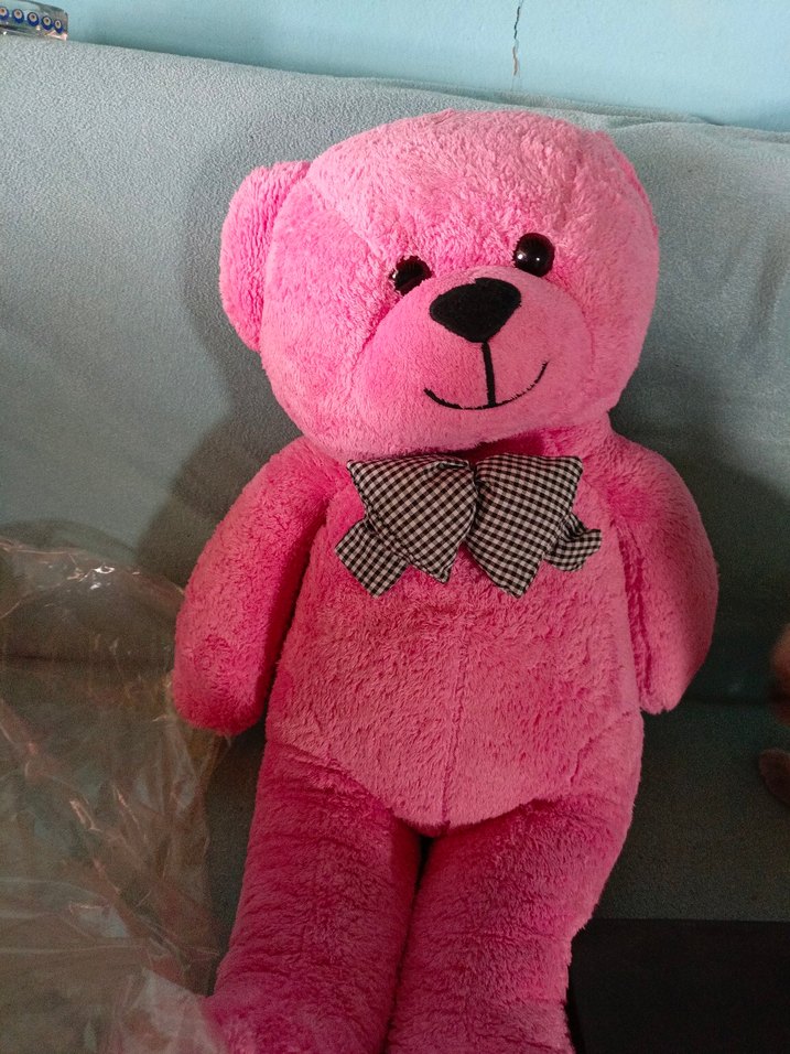 Pembe Peluş Oyuncak Ayı - Görsel 2