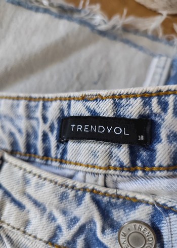 Trendyol & Milla Gri Midi Boy Bol Kesim Kadın Kot Pantolon