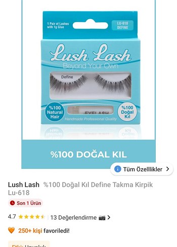 Takma Kirpik ve Yapıştırıcı - Görsel 2