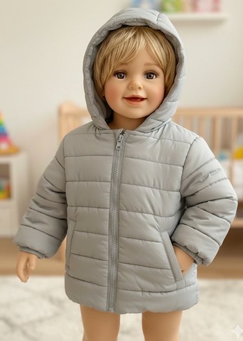 7-8 YAŞ KAPÜŞONLU MONT - Görsel 2