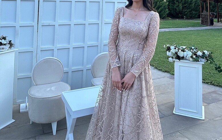 Işıltılı abiye
