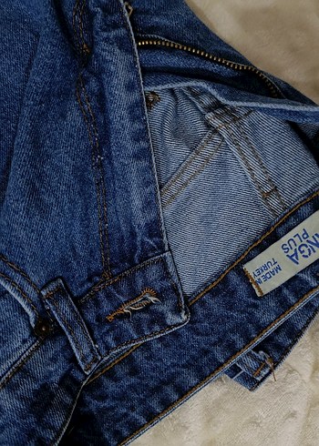 Lacivert İspanyol Paça Bol Pantolon - Görsel 3