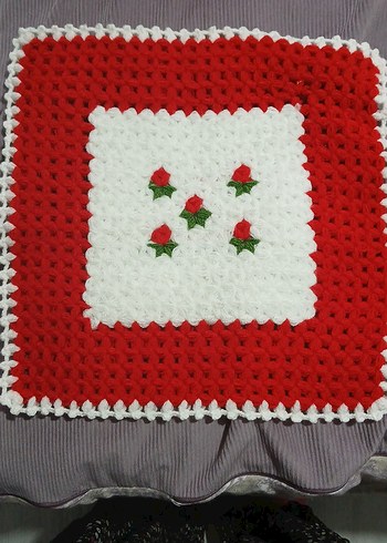 El Örgüsü Kırmızı Banyo Süngeri - Görsel 2