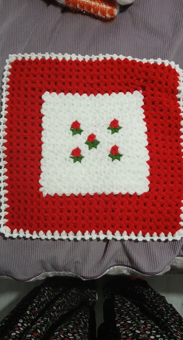 El Örgüsü Kırmızı Banyo Süngeri - Görsel 2