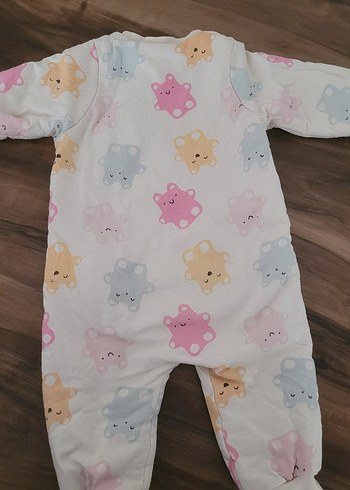 Kız Bebek Fermuarlı Beyaz Tulum - Görsel 2