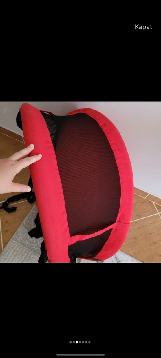 Kırmızı Renkli Bebek Salıncağı - Görsel 5