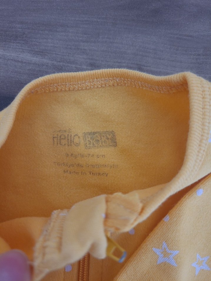 Sarı Fermuarlı Bebek Kız Tulum - Görsel 2