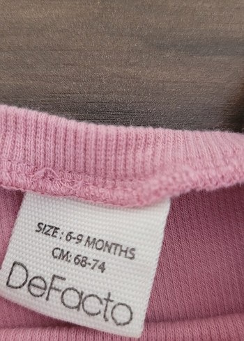 Pembe Triko Bebek Kız Takımı, Uzun Kollu - Görsel 3