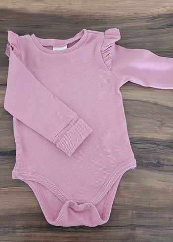 Pembe Triko Bebek Kız Takımı, Uzun Kollu - Görsel 2