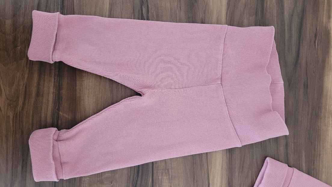 Pembe Triko Bebek Kız Takımı, Uzun Kollu - Görsel 4