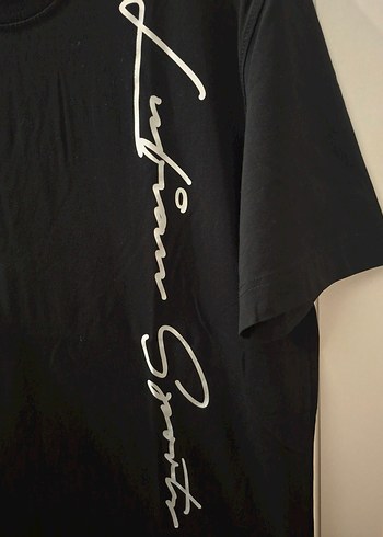 Siyah Baskılı Lufian Erkek Tişört - Görsel 2