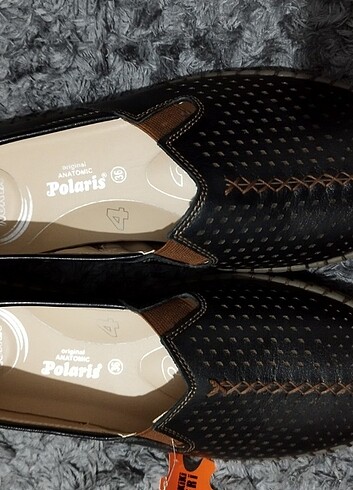 Polaris Polaris 5 nokta kadın deri ayakkabı