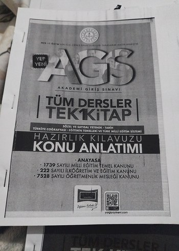  Beden AGS Tüm Dersler Tek Kitap Konu Anlatımı