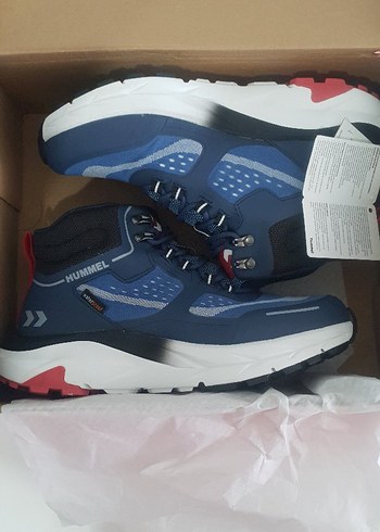 Hummel Erkek Mavi Spor Ayakkabı Velcro