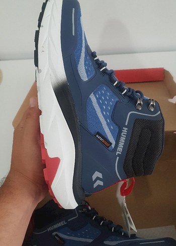 42 Beden Hummel Erkek Mavi Spor Ayakkabı Velcro