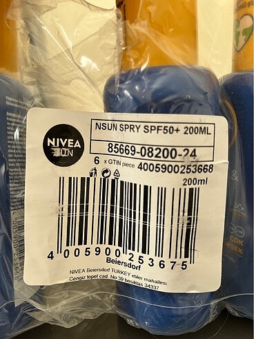 Nivea Nivea Sun 50+ Güneş Kremi