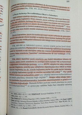  Beden Ortaklıklar Hukuku - Kısa Karşılaştırma ve Değerlendirmeler