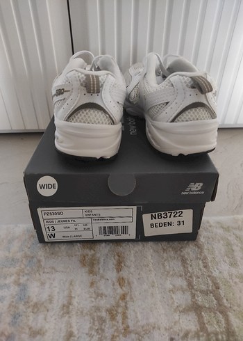31 Beden beyaz Renk New Balance Beyaz Çocuk Spor Ayakkabı