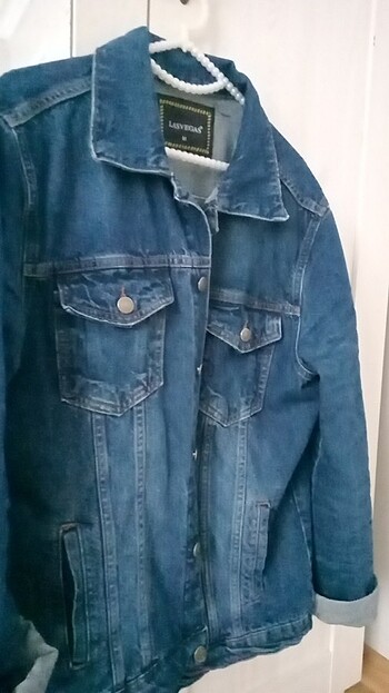 Denim kot ceket - Görsel 4