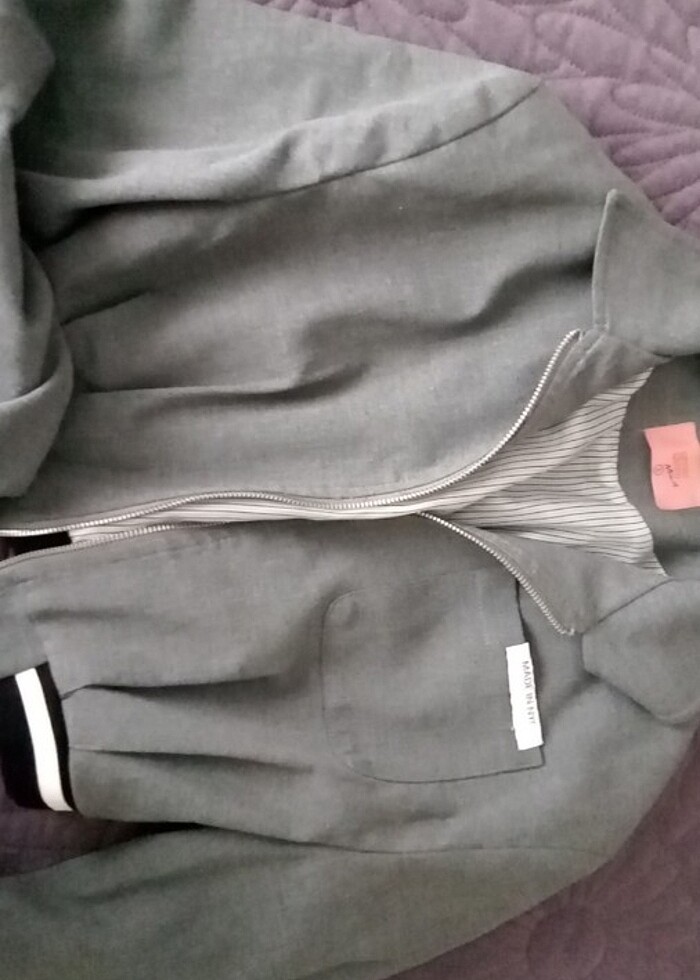 Crop blazer ceket  - Görsel 3