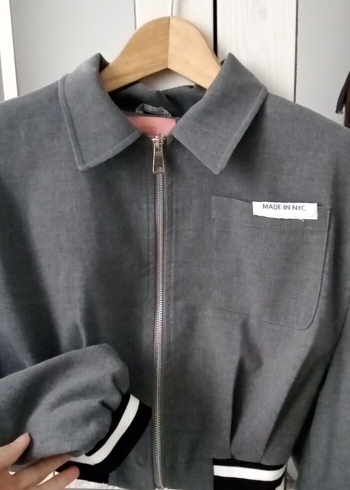 Crop blazer ceket  - Görsel 4