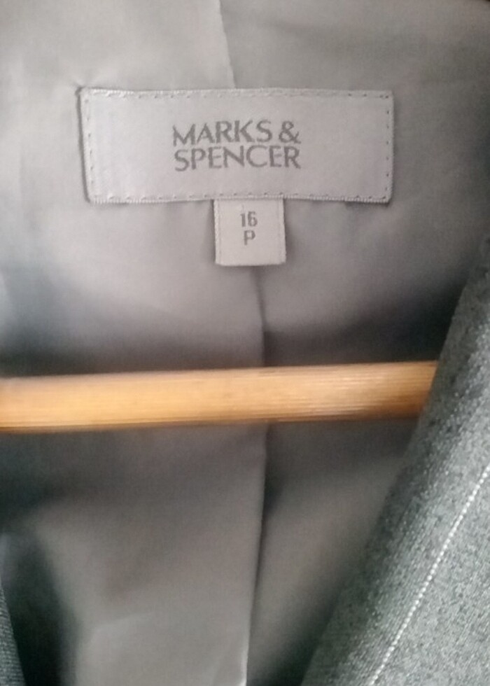 Çizgili Marks& Spencer blazer ceket  - Görsel 2