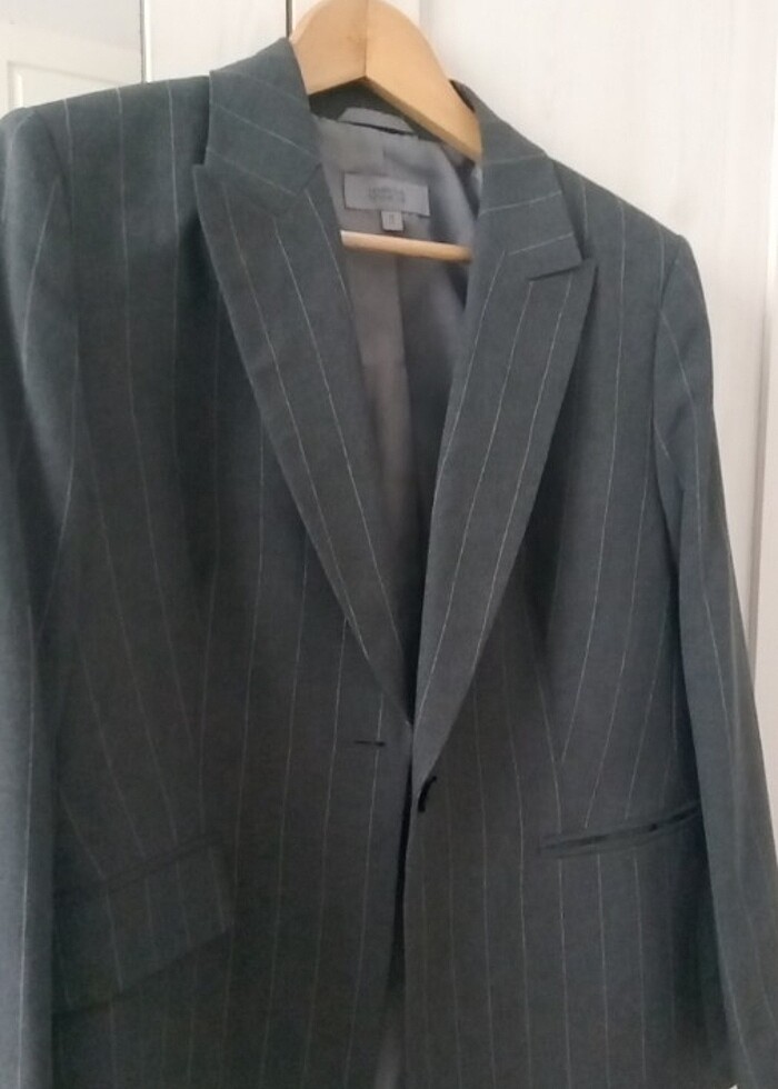 Çizgili Marks& Spencer blazer ceket  - Görsel 4