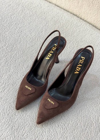 Prada Süet Topuklu Ayakkabı - Görsel 3