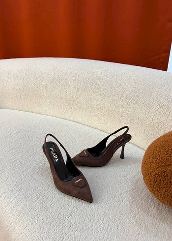 Prada Süet Topuklu Ayakkabı - Görsel 6