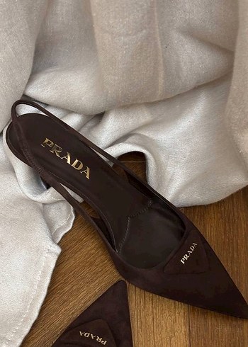 Prada Süet Topuklu Ayakkabı - Görsel 5