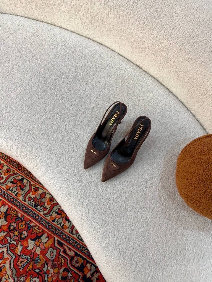 Prada Süet Topuklu Ayakkabı - Görsel 2