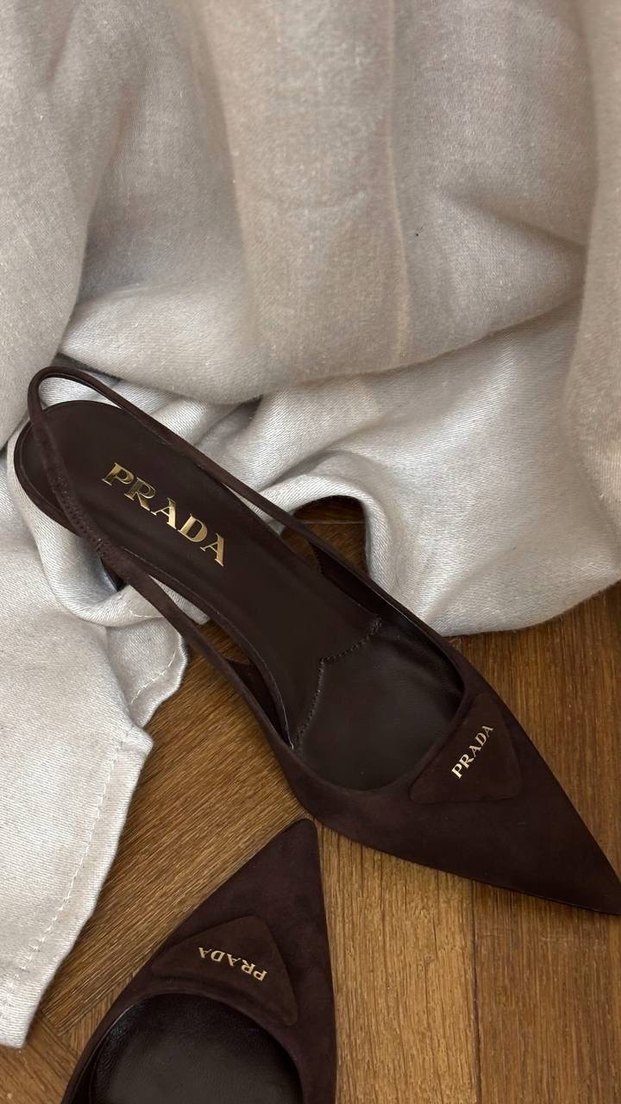 Prada Süet Topuklu Ayakkabı - Görsel 5