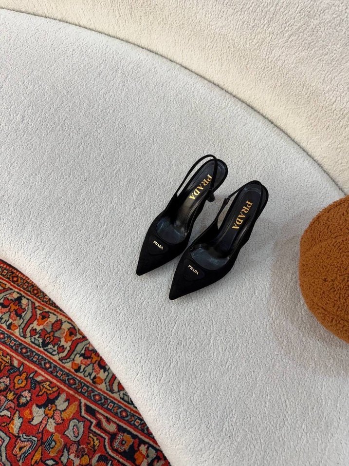 Prada Süet Topuklu Ayakkabı - Görsel 3
