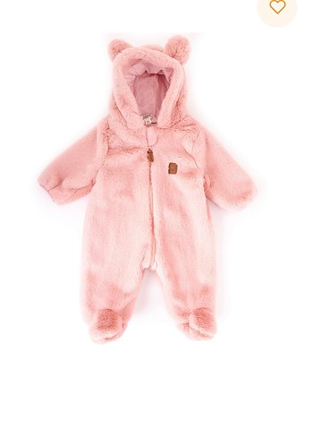 Pembe Peluş Bebek Tulum