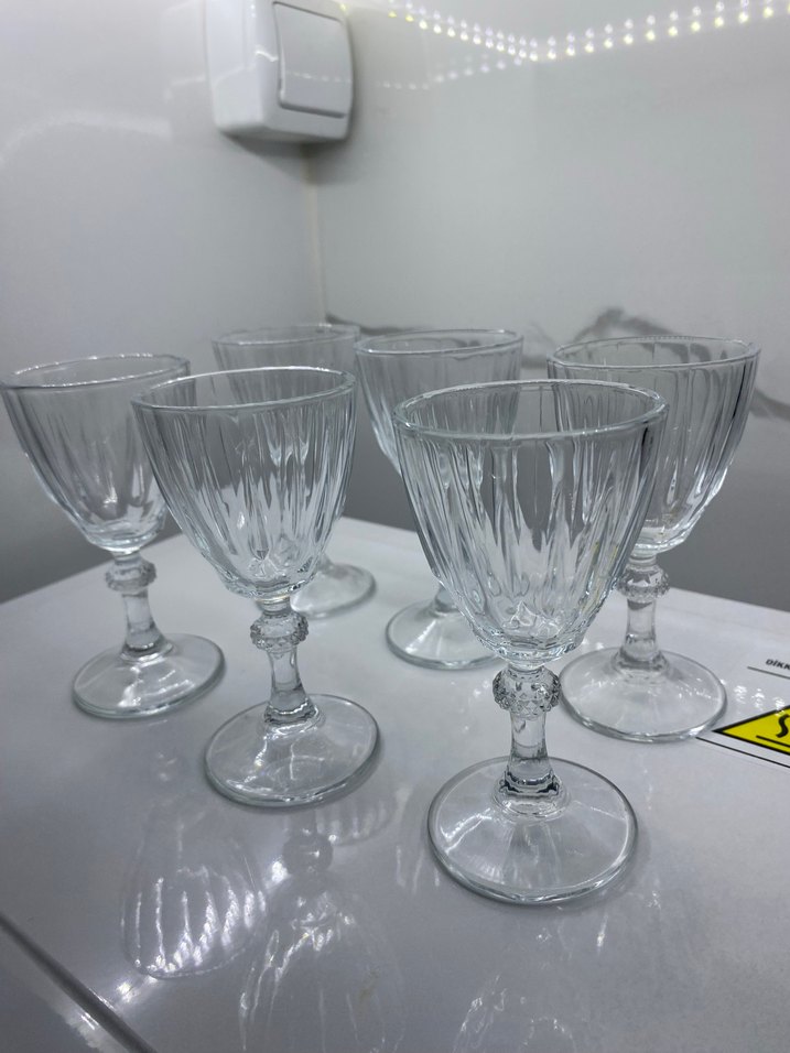 Kristal Görünümlü Altı Parça Kadeh Seti - Görsel 2