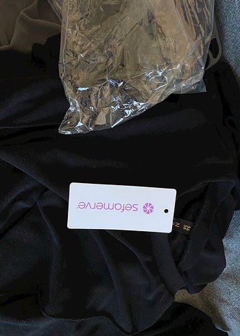 Siyah Salaş Midi Tunik takım - Görsel 5