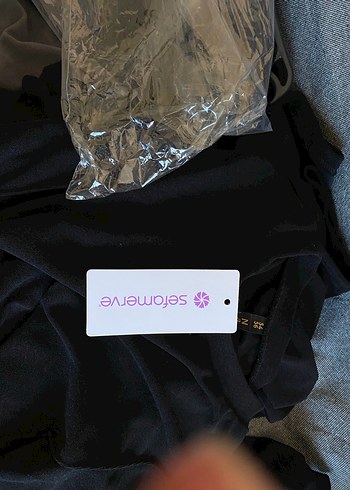 Siyah Salaş Midi Tunik takım - Görsel 4