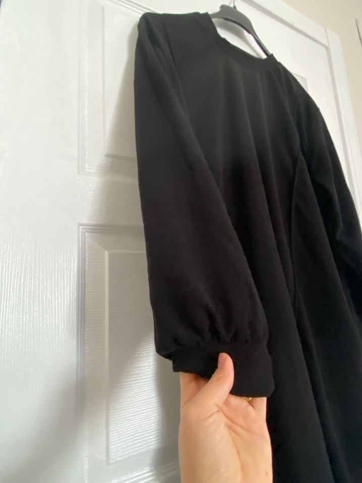 Siyah Salaş Midi Tunik takım - Görsel 2