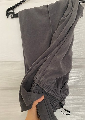 Gri Kadın Uzun Kollu Midi Tunik takım - Görsel 2
