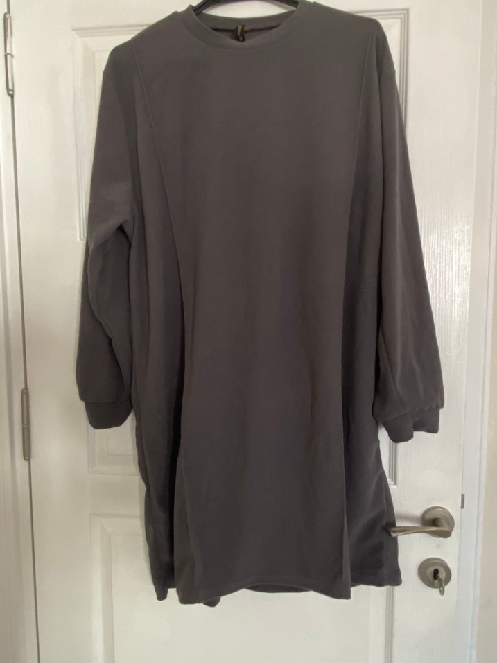 Gri Kadın Uzun Kollu Midi Tunik takım - Görsel 4