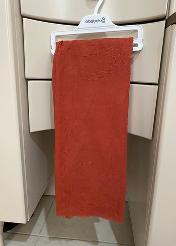 Turuncu Keten Kadın Şal