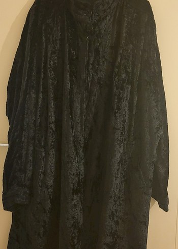 Siyah Uzun Kollu  Kadın kaban  ceket 40.42.44 - Görsel 2