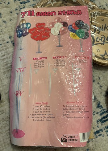 Altın Renkli Doğum Günü Tabakları - Görsel 3